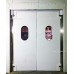 Маятниковые Двустворчатые Пластиковые двери МДД(Пст) ширина проема до 2400мм