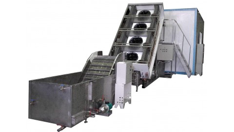 Линии обработки и флюидизационной заморозки ягод от 200 кг до 2000 кг/час